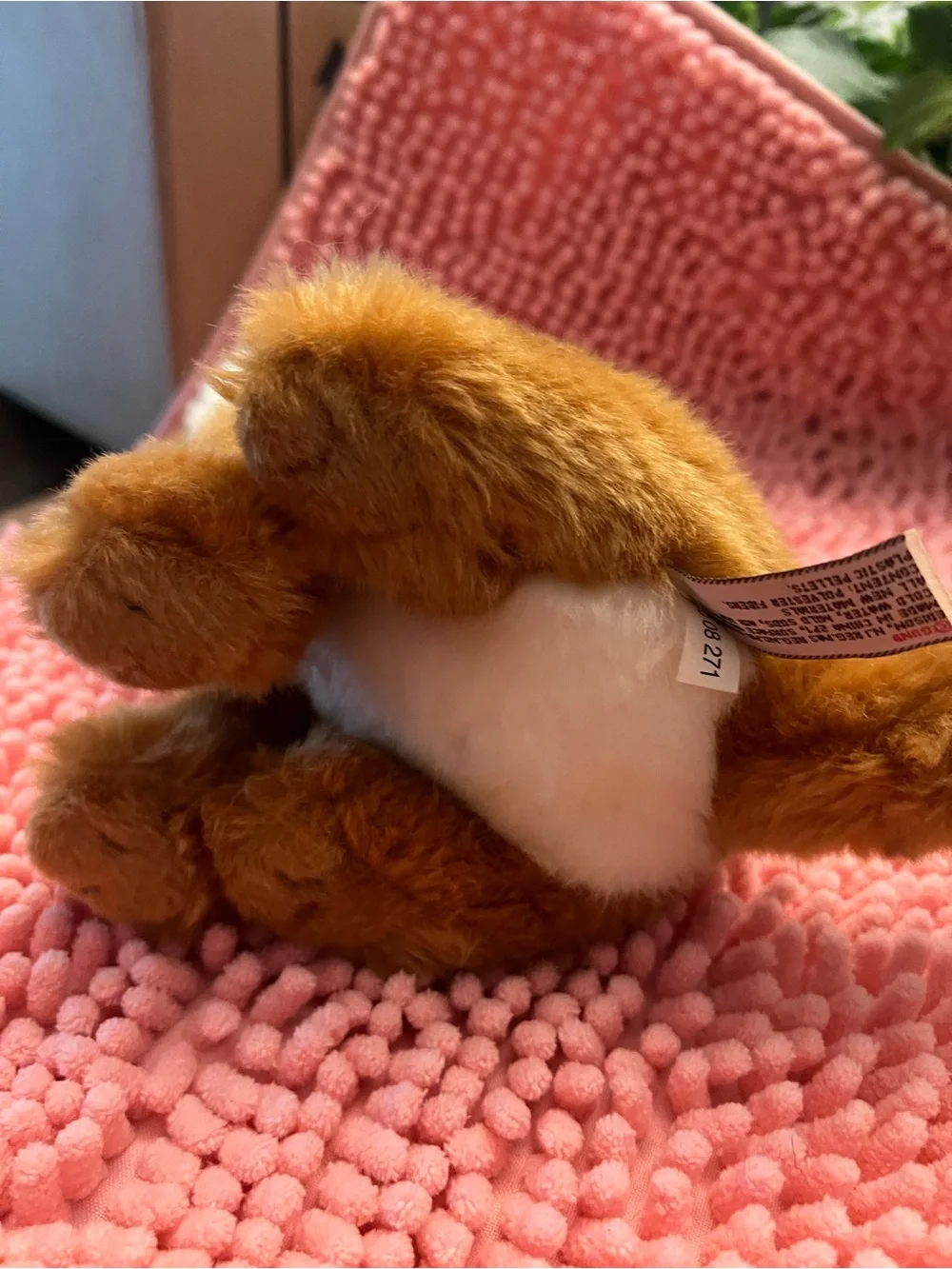 Plush Tiger Stuffed Animal - Brown and White Small Pet Toy